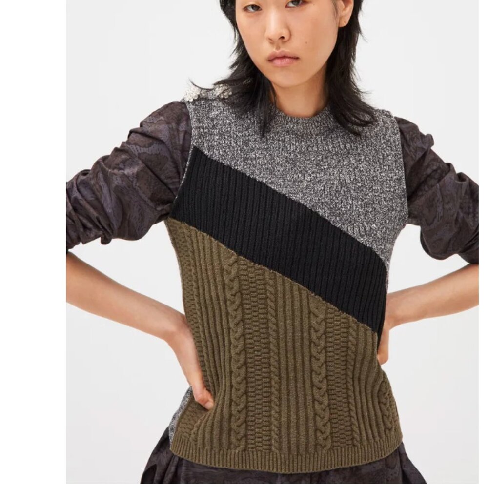 Ganni Multi-Knit Vest - Picture 3 of 9